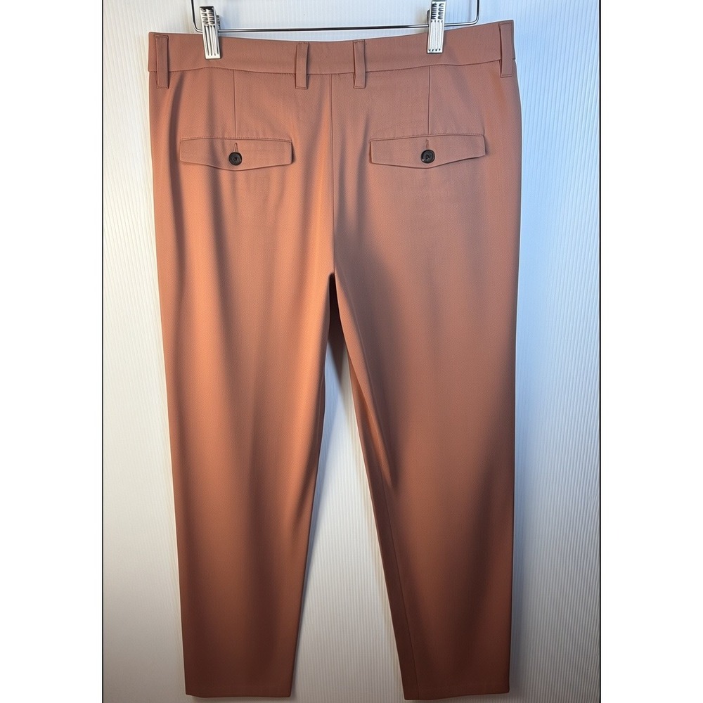 Wildfang Empower Trouser Womens Size 6 Rose Brown Tapered Straight Leg Workwear - Picture 3 of 10
